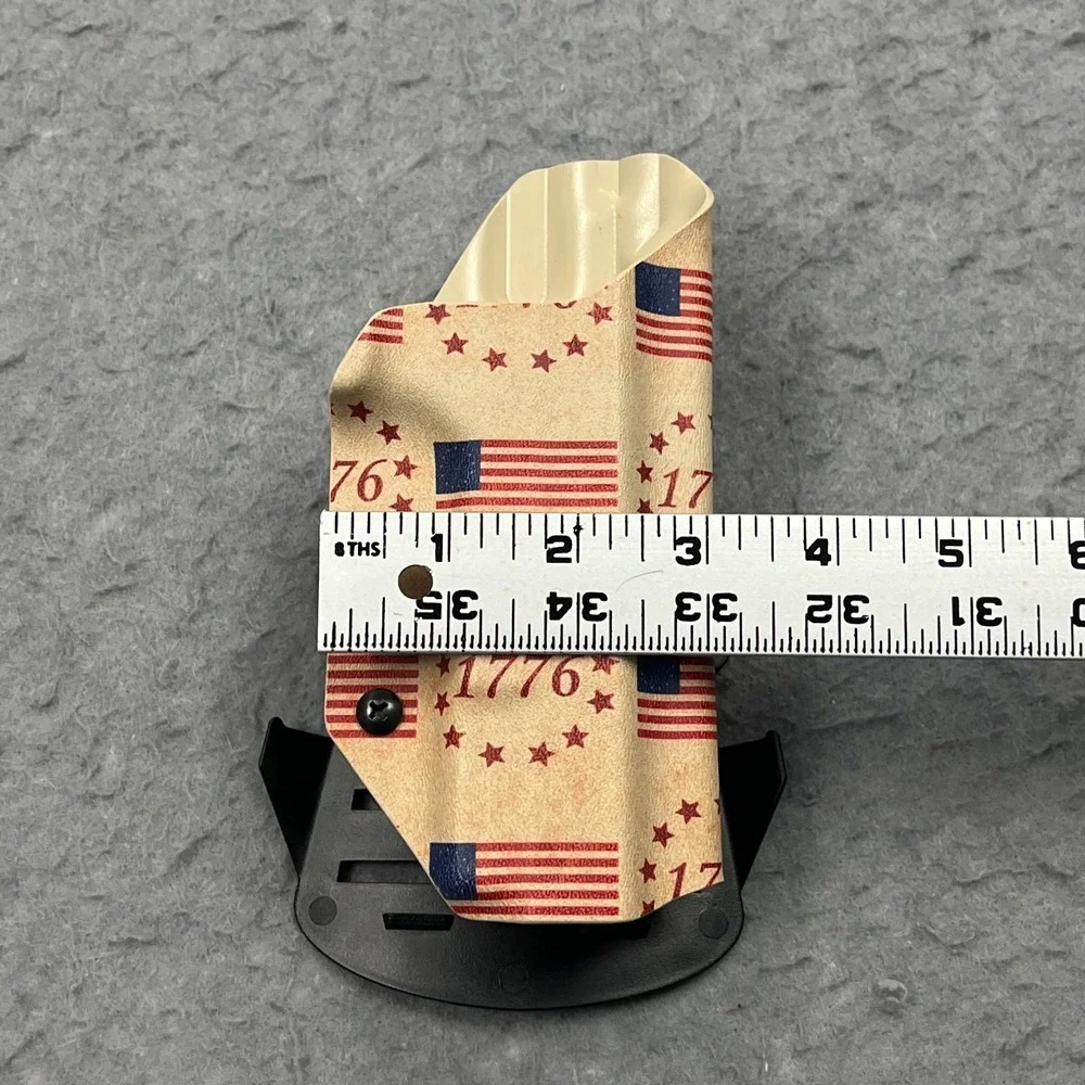 We The People Holster Tan American‎ USA Flag 1776 Pattern Hand Crafted